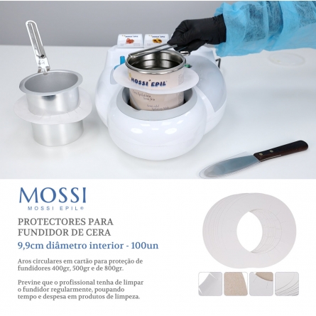 PROTECTOR P/FUNDIDOR DE CERA 9,9cm Int. 100un